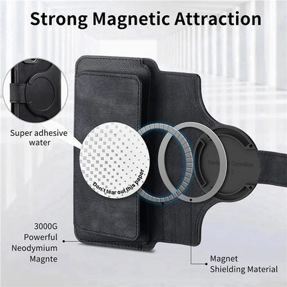 CASENEO MW-02 For iPhone 16 Pro Max Leather Case Detachable Magnetic Phone Cover