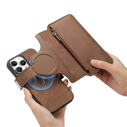 CASENEO MW-02 For iPhone 16 Pro Max Leather Case Detachable Magnetic Phone Cover
