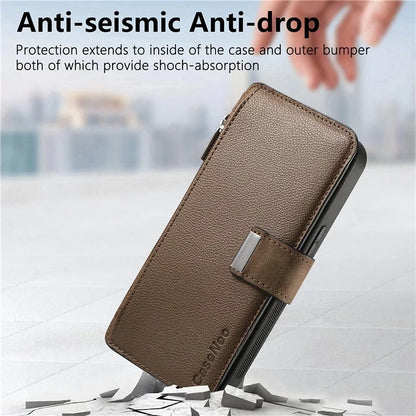 CASENEO MW-02 For iPhone 16 Pro Max Leather Case Detachable Magnetic Phone Cover