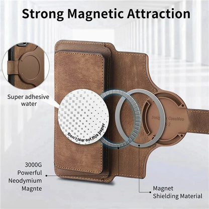 CASENEO MW-02 For iPhone 16 Pro Max Leather Case Detachable Magnetic Phone Cover