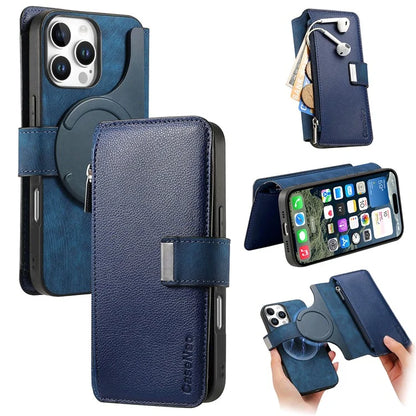 CASENEO MW-02 For iPhone 16 Pro Max Leather Case Detachable Magnetic Phone Cover
