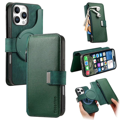 CASENEO MW-02 For iPhone 16 Pro Max Leather Case Detachable Magnetic Phone Cover