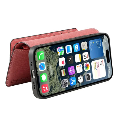 CASENEO MW-02 For iPhone 16 Pro Max Leather Case Detachable Magnetic Phone Cover