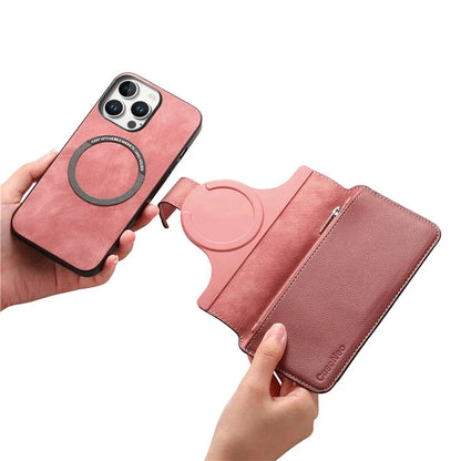 CASENEO MW-02 For iPhone 16 Pro Max Leather Case Detachable Magnetic Phone Cover