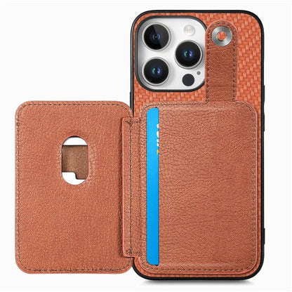 Style B C1-06 For iPhone 16 Pro Max Case Card Holder Leather+PC+TPU Phone Cover with Card Knife