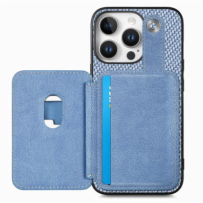 Style B C1-06 For iPhone 16 Pro Case Card Holder Leather+PC+TPU Phone Cover with Card Knife