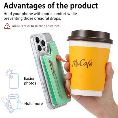 CY2 For iPhone 16 Pro Case Wristband Leather+PC Zipper Pocket Phone Cover RFID Blocking