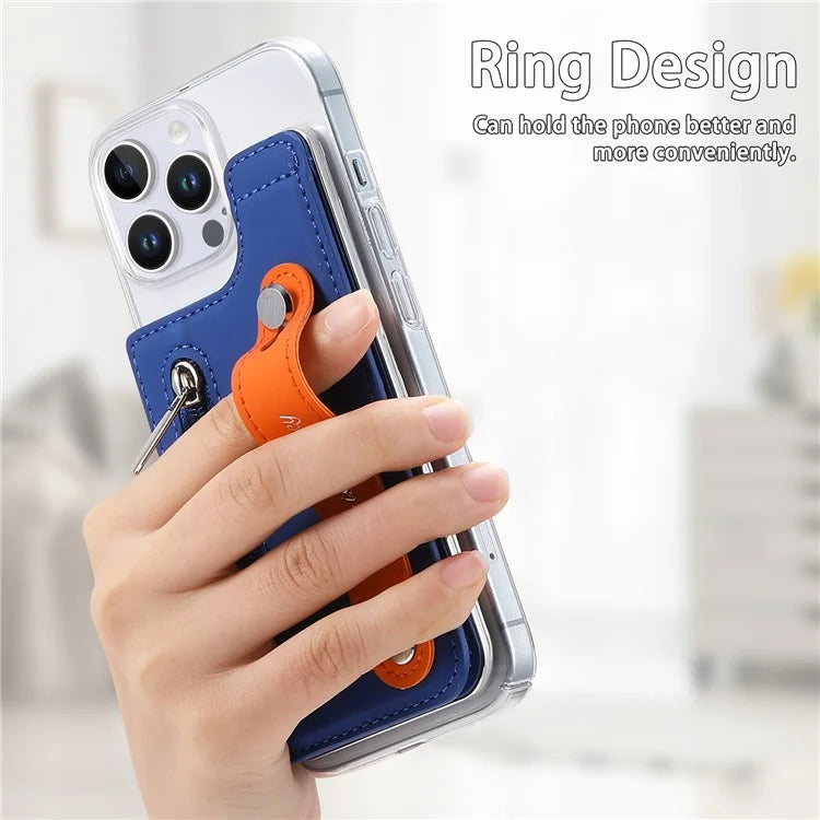 CY2 For iPhone 16 Pro Case Wristband Leather+PC Zipper Pocket Phone Cover RFID Blocking