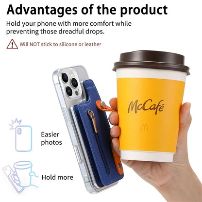 CY2 For iPhone 16 Pro Case Wristband Leather+PC Zipper Pocket Phone Cover RFID Blocking