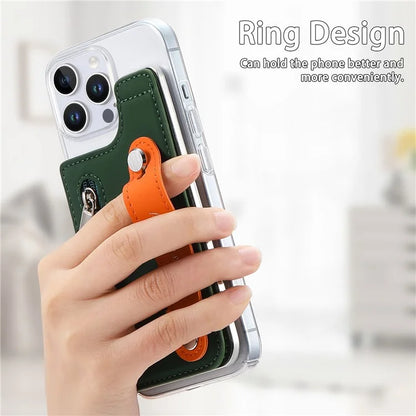 CY2 For iPhone 16 Pro Case Wristband Leather+PC Zipper Pocket Phone Cover RFID Blocking