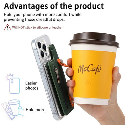 CY2 For iPhone 16 Pro Case Wristband Leather+PC Zipper Pocket Phone Cover RFID Blocking
