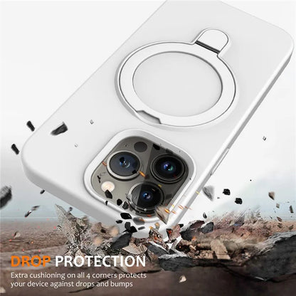 For iPhone 16 Pro Case Compatible with MagSafe Kickstand PC + Silicone Phone Cover