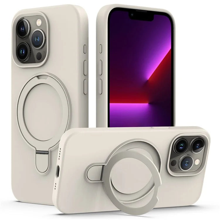 For iPhone 16 Pro Case Compatible with MagSafe Kickstand PC + Silicone Phone Cover