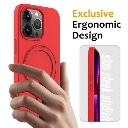 For iPhone 16 Pro Case Compatible with MagSafe Kickstand PC + Silicone Phone Cover