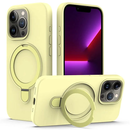 For iPhone 16 Pro Case Compatible with MagSafe Kickstand PC + Silicone Phone Cover