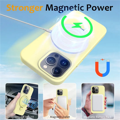 For iPhone 16 Pro Case Compatible with MagSafe Kickstand PC + Silicone Phone Cover