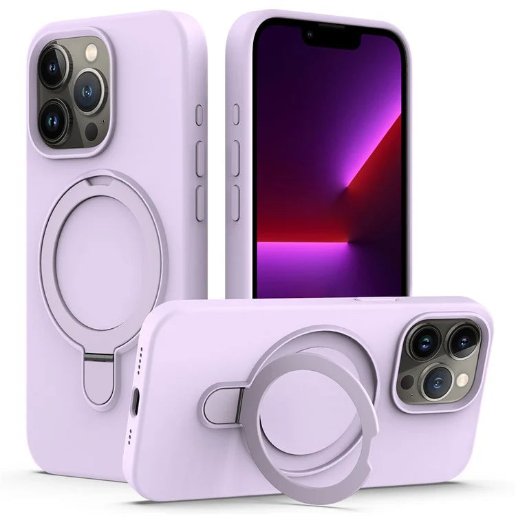 For iPhone 16 Pro Case Compatible with MagSafe Kickstand PC + Silicone Phone Cover