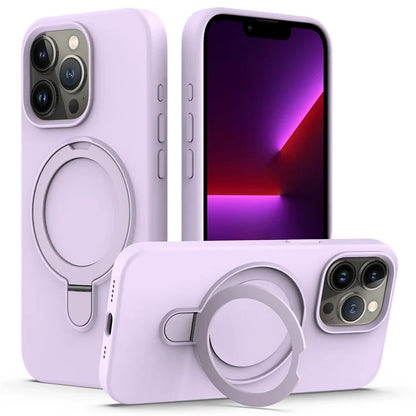 For iPhone 16 Pro Case Compatible with MagSafe Kickstand PC + Silicone Phone Cover
