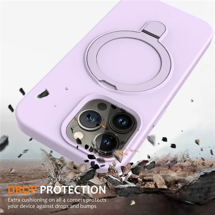 For iPhone 16 Pro Case Compatible with MagSafe Kickstand PC + Silicone Phone Cover
