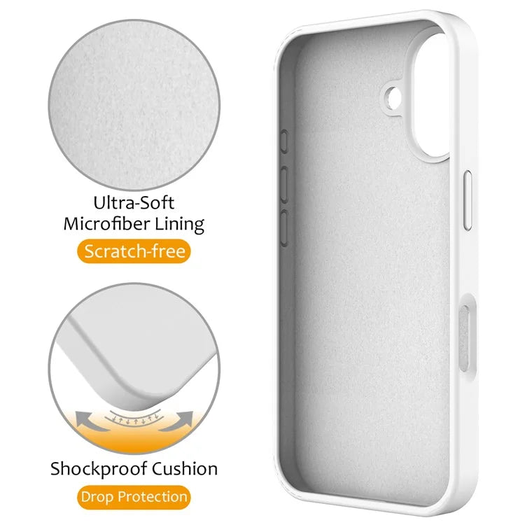 For iPhone 16 Case Compatible with MagSafe Kickstand PC + Silicone Phone Cover