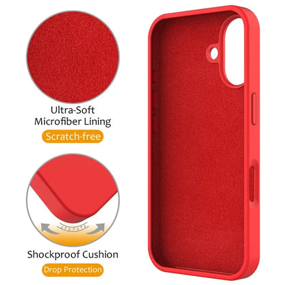 For iPhone 16 Case Compatible with MagSafe Kickstand PC + Silicone Phone Cover