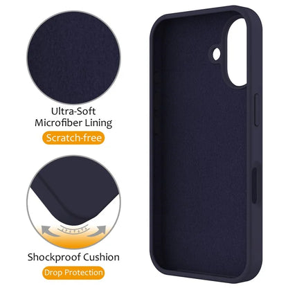 For iPhone 16 Case Compatible with MagSafe Kickstand PC + Silicone Phone Cover
