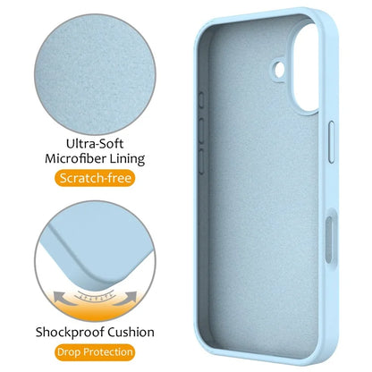 For iPhone 16 Case Compatible with MagSafe Kickstand PC + Silicone Phone Cover