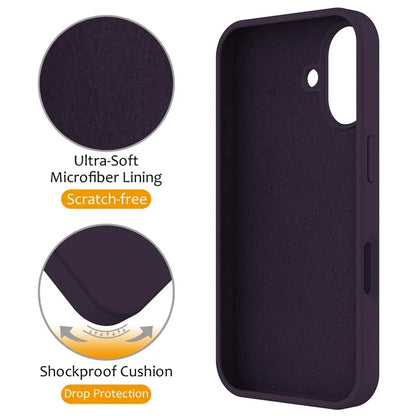 For iPhone 16 Plus Case Compatible with MagSafe Kickstand PC + Silicone Phone Cover