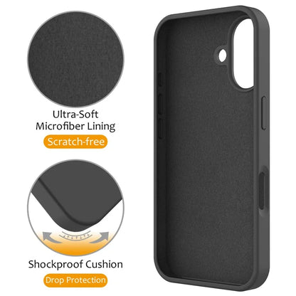 For iPhone 16 Plus Case Compatible with MagSafe Kickstand PC + Silicone Phone Cover