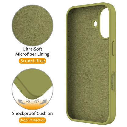 For iPhone 16 Plus Case Compatible with MagSafe Kickstand PC + Silicone Phone Cover