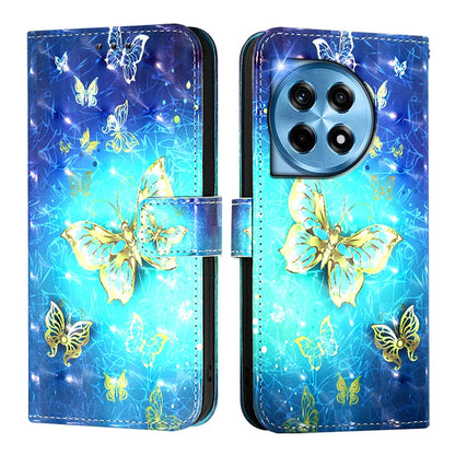 For OnePlus 12 5G Leather Case YB Pattern Printing Leather Series-2 Pattern Printing Wallet Stand Cover