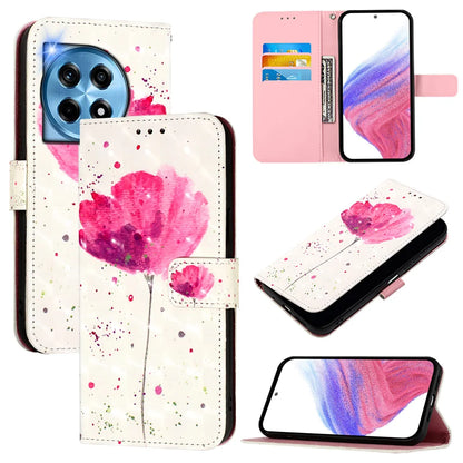 For OnePlus 12 5G Leather Case YB Pattern Printing Leather Series-2 Pattern Printing Wallet Stand Cover