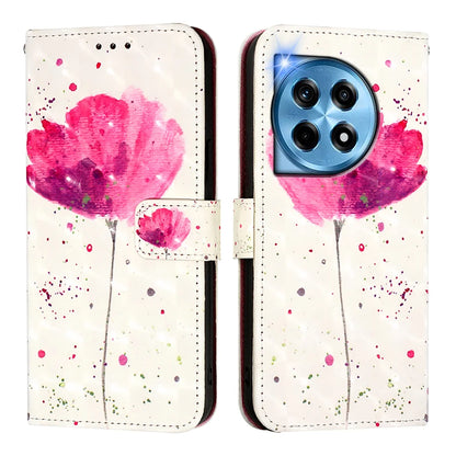 For OnePlus 12 5G Leather Case YB Pattern Printing Leather Series-2 Pattern Printing Wallet Stand Cover