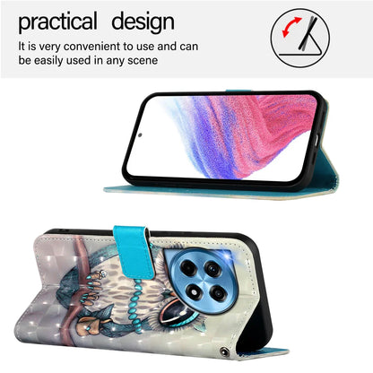 For OnePlus 12 5G Leather Case YB Pattern Printing Leather Series-2 Pattern Printing Wallet Stand Cover