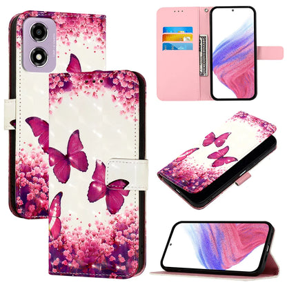 For Motorola Moto E14 4G Leather Case YB Pattern Printing Leather Series-2 Pattern Printing Wallet Stand Cover