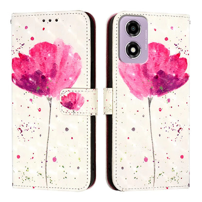 For Motorola Moto E14 4G Leather Case YB Pattern Printing Leather Series-2 Pattern Printing Wallet Stand Cover