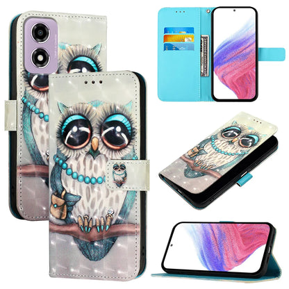 For Motorola Moto E14 4G Leather Case YB Pattern Printing Leather Series-2 Pattern Printing Wallet Stand Cover