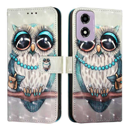 For Motorola Moto E14 4G Leather Case YB Pattern Printing Leather Series-2 Pattern Printing Wallet Stand Cover