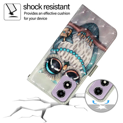 For Motorola Moto E14 4G Leather Case YB Pattern Printing Leather Series-2 Pattern Printing Wallet Stand Cover