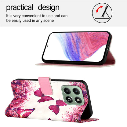 For Honor X6b 4G Leather Case YB Pattern Printing Leather Series-2 Pattern Printing Wallet Stand Cover