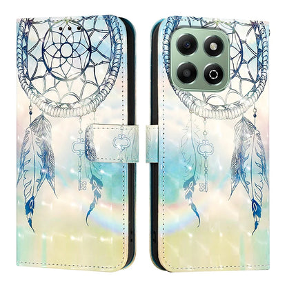 For Honor X6b 4G Leather Case YB Pattern Printing Leather Series-2 Pattern Printing Wallet Stand Cover