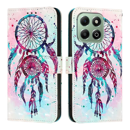 For Honor X6b 4G Leather Case YB Pattern Printing Leather Series-2 Pattern Printing Wallet Stand Cover