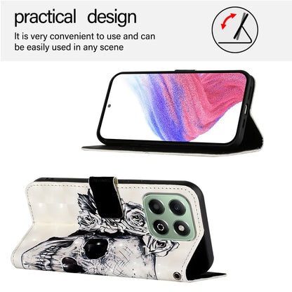 For Honor X6b 4G Leather Case YB Pattern Printing Leather Series-2 Pattern Printing Wallet Stand Cover