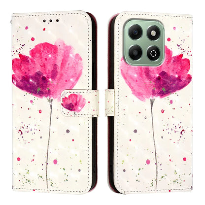 For Honor X6b 4G Leather Case YB Pattern Printing Leather Series-2 Pattern Printing Wallet Stand Cover