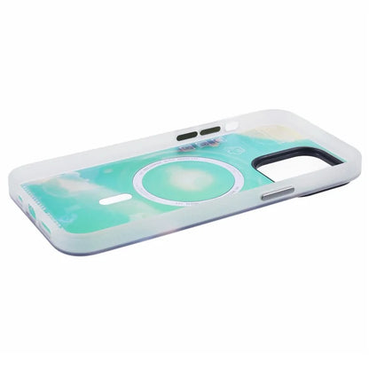 JAUCASE For iPhone 14 Pro Max Case Compatible with MagSafe Bear Pattern PC+TPU Matte Phone Cover