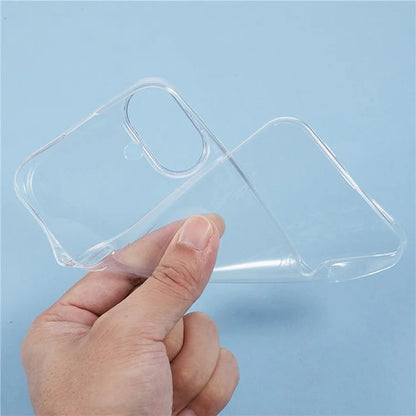 KIGC For iPhone 16 Case Clear TPU Flexible Phone Cover