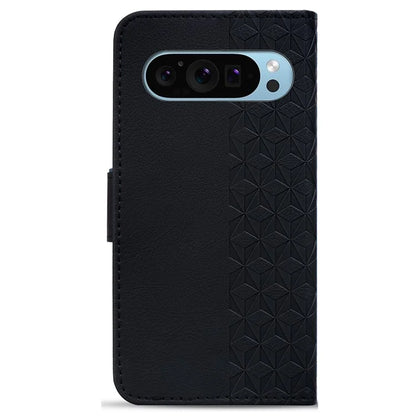 For Google Pixel 9 / Pixel 9 Pro Case Rhombus Pattern Leather Wallet Phone Cover
