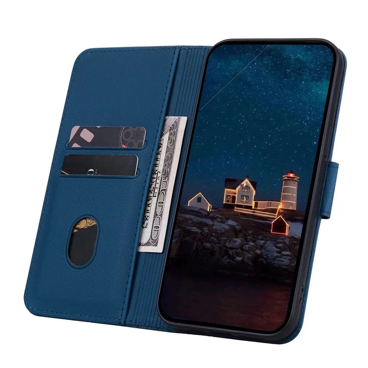 For Google Pixel 9 Pro XL Case Rhombus Pattern Leather Wallet Phone Cover