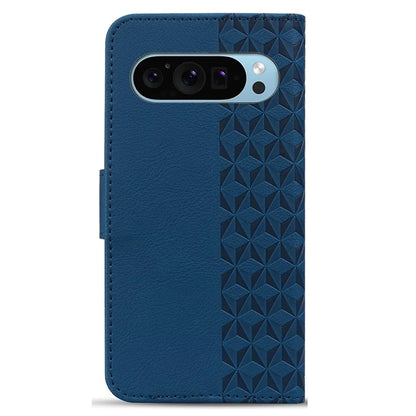 For Google Pixel 9 Pro XL Case Rhombus Pattern Leather Wallet Phone Cover