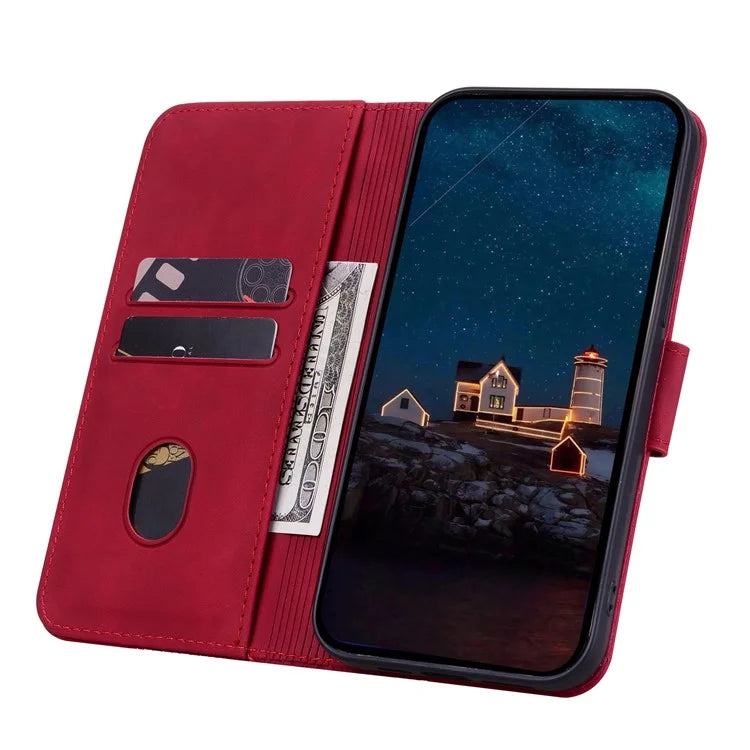 For Google Pixel 9 Pro XL Case Rhombus Pattern Leather Wallet Phone Cover